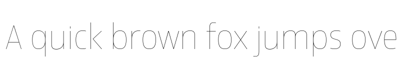 Preview of Newbery Sans Pro Thin font