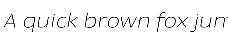 Preview of Newbery Sans Pro Xp ExtraLight It font