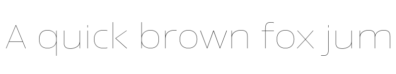 Preview of Newbery Sans Pro Xp Thin font