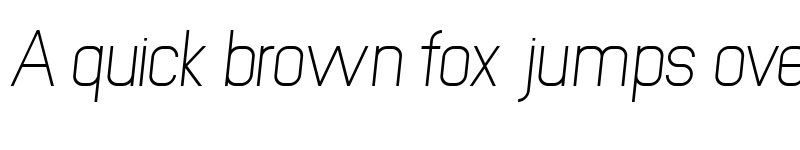 Preview of NewMedia Regular Italic font