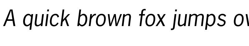 Preview of News Gothic Std Italic font