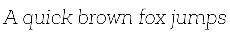 Preview of Newslab Thin Italic font