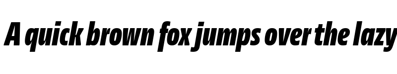 Preview of NewsSans BlackComp Italic font