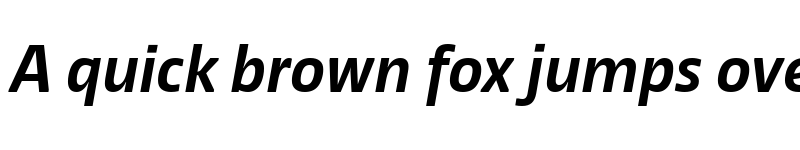 Preview of NewsSans Bold Italic font