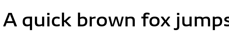 Preview of NewsSansWebSubset SemiBoldWide font