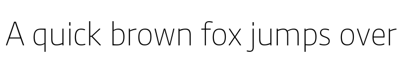 Preview of NewsSansWebSubset Thin font