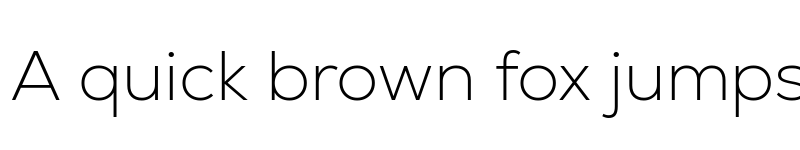 Preview of Nexa Extra Light font