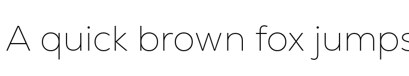 Preview of NexaText Thin font