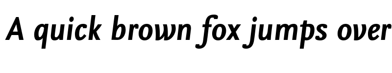 Preview of Nexus Sans Pro Bold Italic font