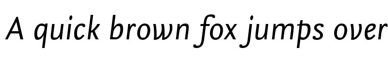 Preview of Nexus Sans Pro Italic font