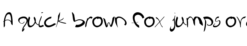 Preview of Nieknique Regular font