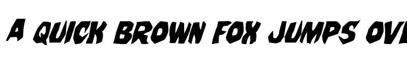 Preview of Nightchilde Staggered Italic Italic font