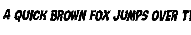 Preview of Nightmare Alley Staggered Italic Italic font