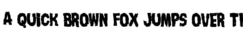 Preview of Nightmare Alley Staggered Regular font