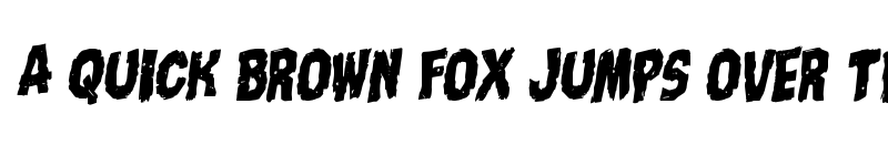 Preview of Nightmare Alley Staggered Rotalic Italic font