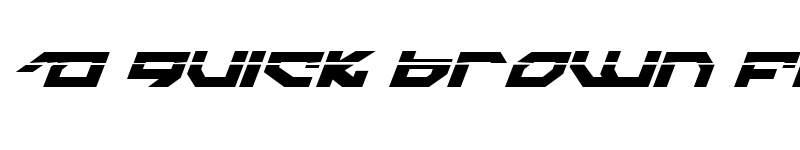 Preview of Nightrunner Laser Italic Laser Italic font