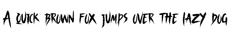 Preview of Nightscary Free Trial Regular font