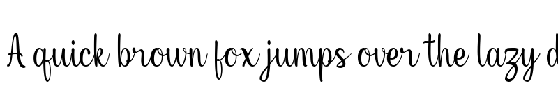 Preview of Nillya Regular font