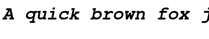 Preview of Nimbus Mono Bold Oblique font