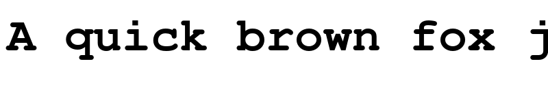 Preview of Nimbus Mono Bold font