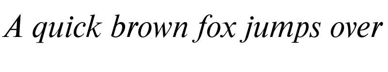 Preview of Nimbus Roman D Regular Italic font