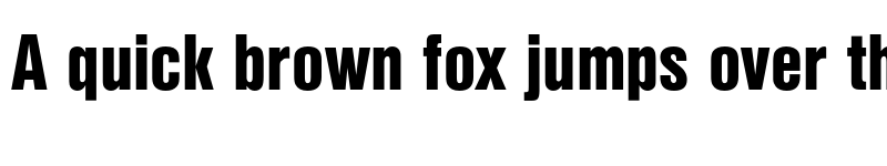 Preview of Nimbus Sans Cond L Black font