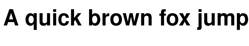 Preview of Nimbus Sans L Bold font