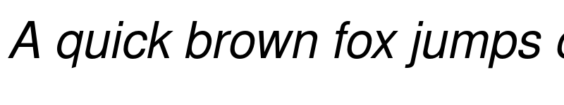 Preview of Nimbus Sans L Regular Italic font