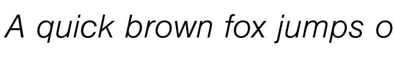 Preview of Nimbus Sans Light Italic font