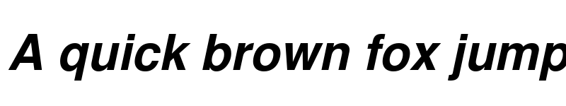 Preview of NimbusSanL Bold Italic font