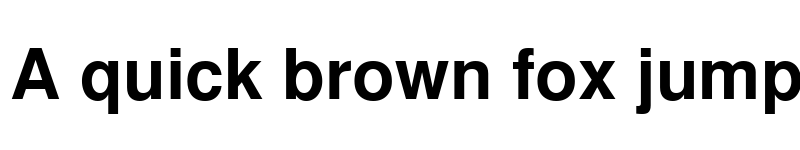 Preview of NimbusSanL Bold font