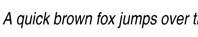 Preview of NimbusSanLCon Italic font