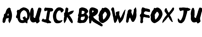 Preview of Ninja Naruto Regular font