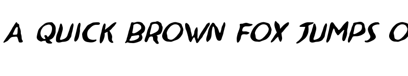 Preview of Ninjutsu BB Italic font