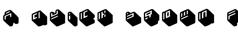 Preview of nippon blocks Regular font