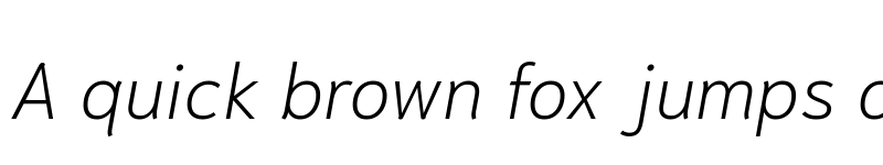 Preview of Niramit ExtraLight Italic font