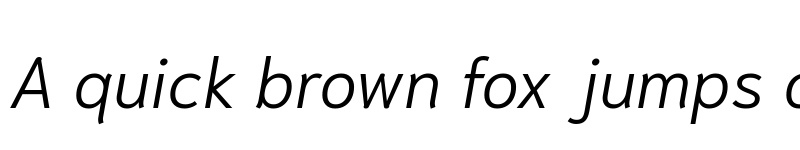 Preview of Niramit Light Italic font