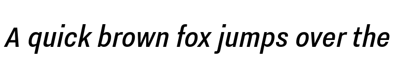 Preview of Nitti Grotesk Condensed Medium Italic font