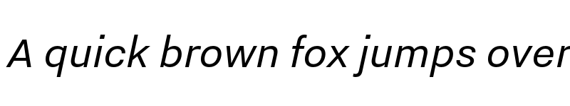 Preview of Nitti Grotesk Italic font