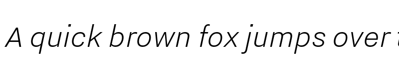 Preview of Nitti Grotesk Light Italic font