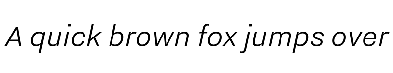 Preview of Nitti Grotesk SemiLight Italic font