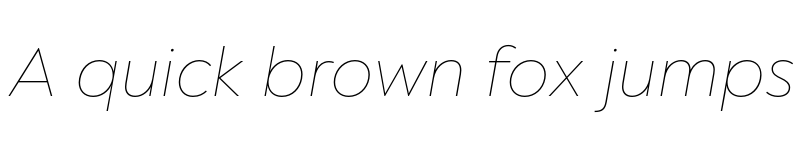 Preview of Noah Head Thin Italic font