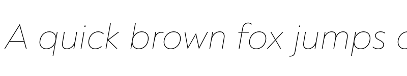 Preview of Noah Text Thin Italic font