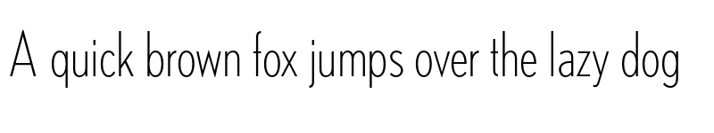 Preview of Nobel LightCondensed font