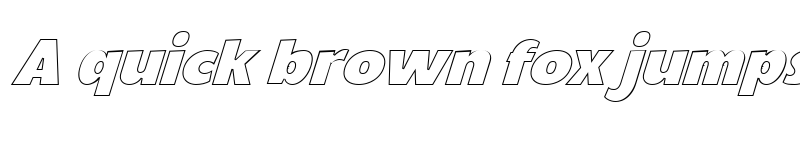 Preview of Noelty DEMO Oblique Outline font