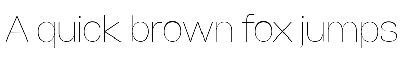 Preview of Nohemi Thin font