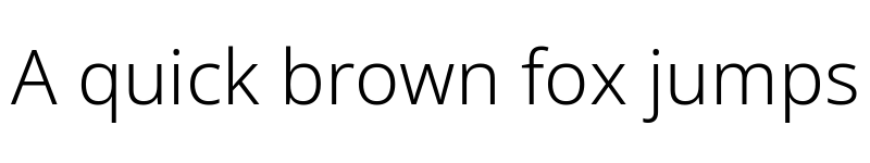 Preview of Nokora Light font