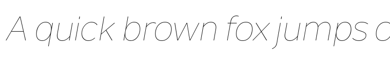 Preview of Nolan Next Thin Italic font