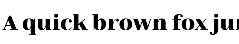 Preview of Nomada Didone Black font