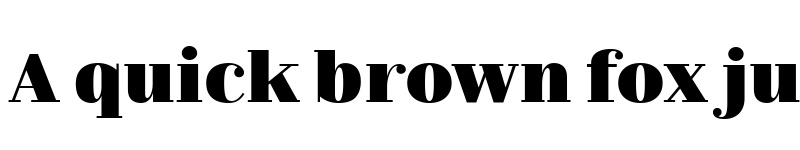 Preview of Nomada Didone Extrablack font